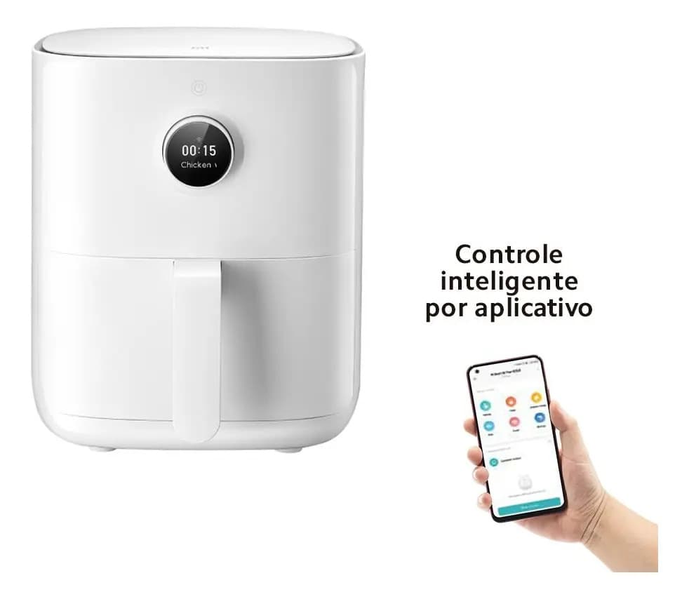 Fritadeira Elétrica Xiaomi - Airfryer Inteligente Cor Branco