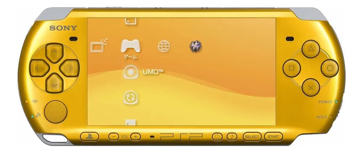 Console Sony Playstation Portátil Psp Cor Psp-3000 Gold