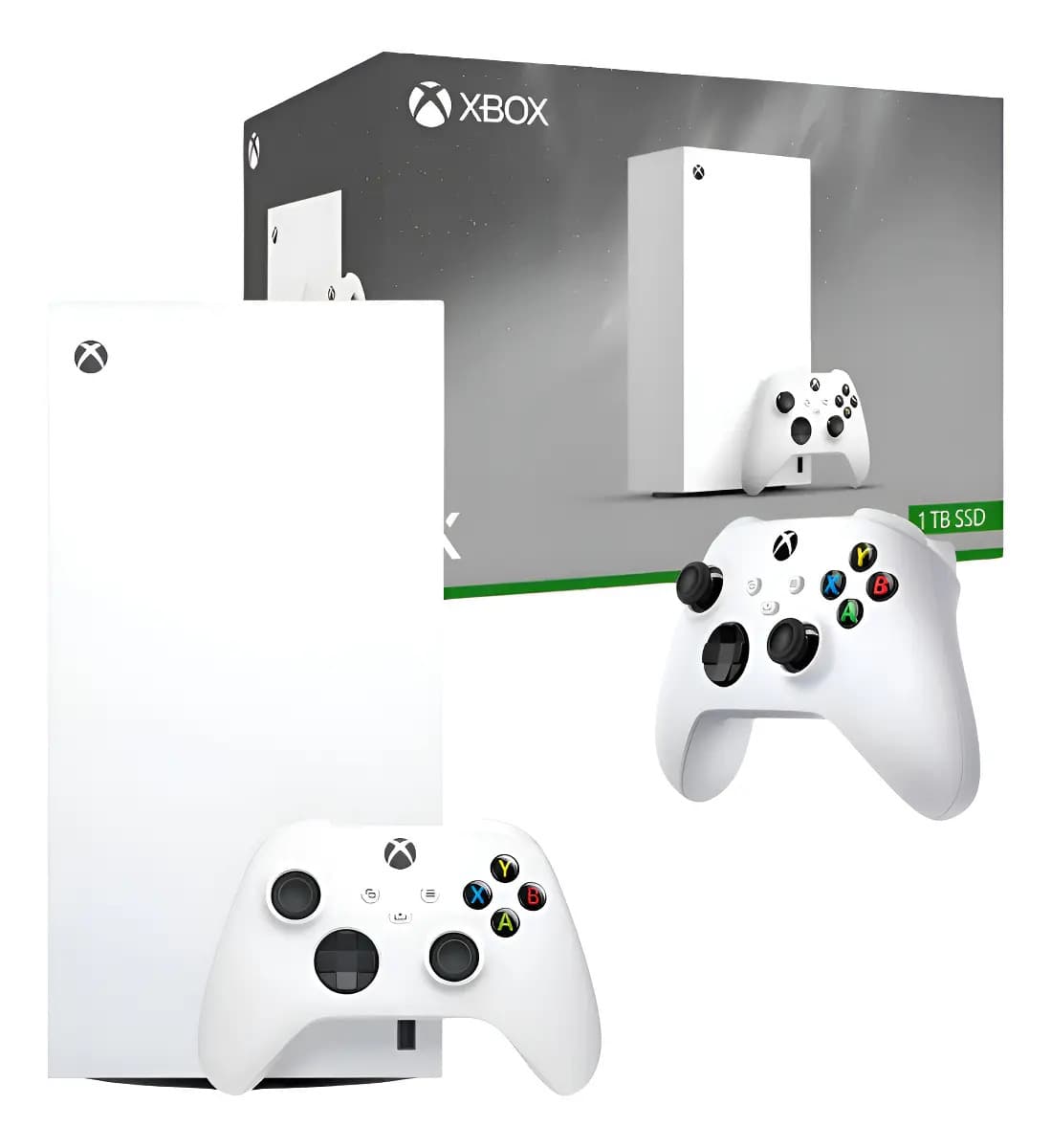 Kit Console Xbox Series X Digital 2 Controles Branco