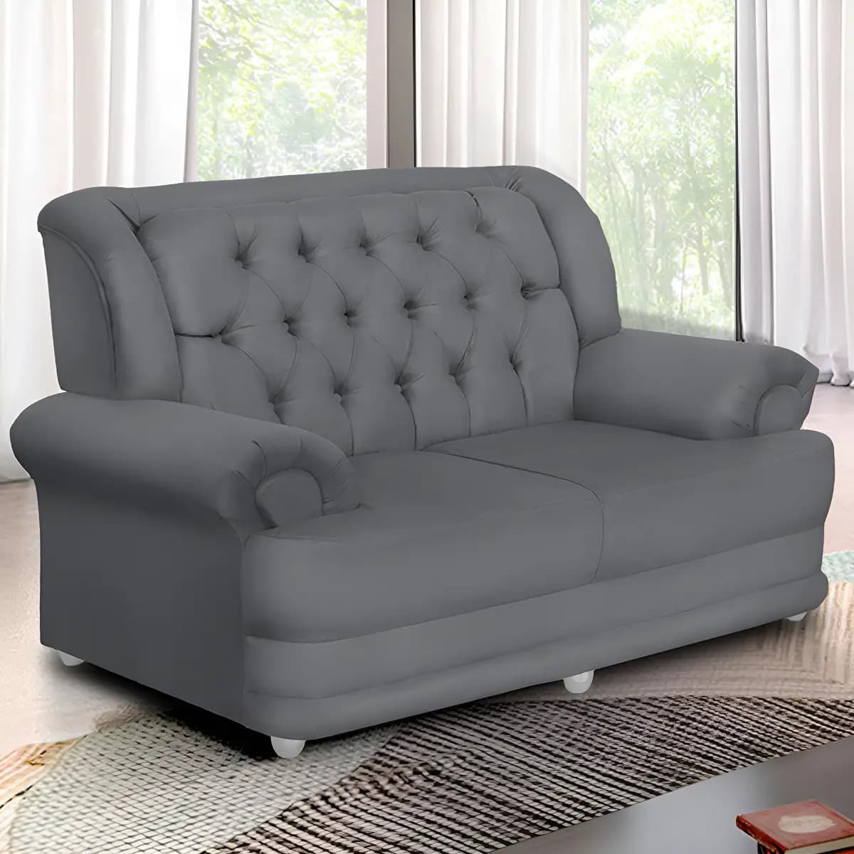 Sofá 2 Lugares Suede Finlândia - Sofá Casa