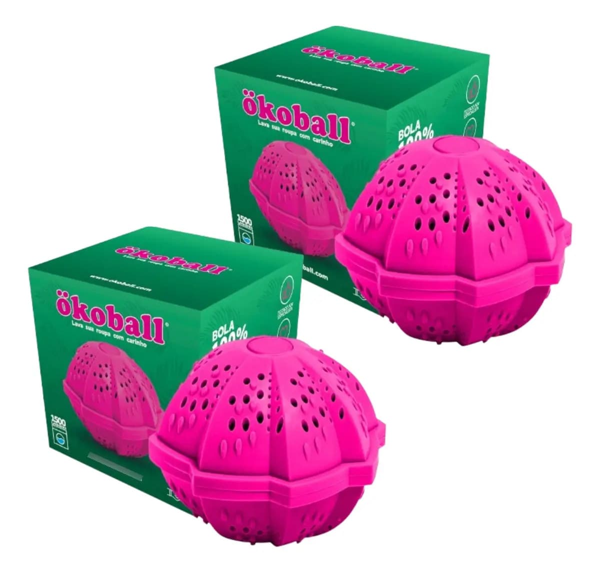 2 Okoball Bola Mágica Lava Roupas Ecológica Anti Alérgica