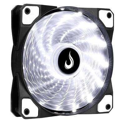 Ventoinha Rise Mode Wind W1, 120mm, LED Branco, Preto - RM-WN-01-BW
