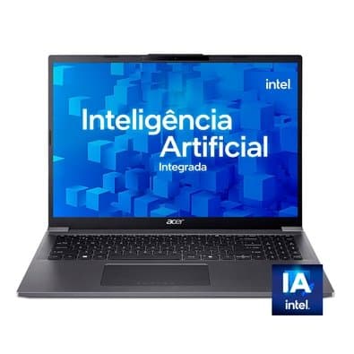 Notebook Acer Aspire 16 A16-71M-51UQ Intel Core Ultra 5, 16GB RAM, 1TB SSD, 16" WUXGA Led, IPS, 60Hz, Windows 11 - NX.JQLAL.002