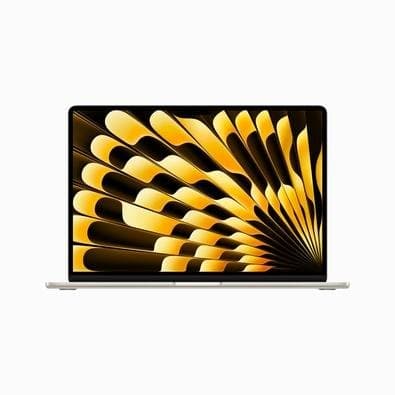 Notebook MacBook Air Apple 15", M2, CPU 8 Núcleos, GPU 10 Núcleos, 8GB RAM, SSD 512GB, Estelar - MQKV3BZ/A