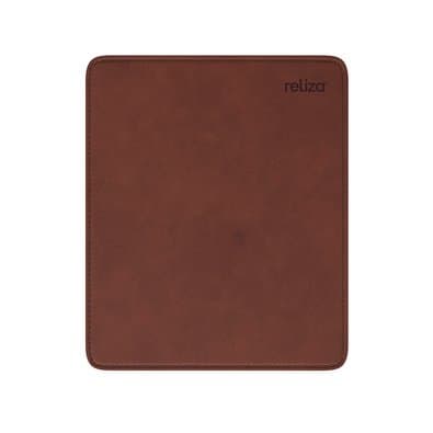 Mousepad Reliza, Retangular, Pequeno, 210x175mm, Courino Marrom - 10019