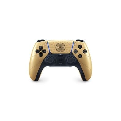 Controle Sem Fio Sony DualSense, Edição Limitada 007 First Light, PlayStation 5, Bluetooth, com Feedback Háptico, Preto e Dourado - 1000052026
