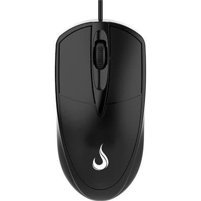 Mouse Rise Mode OF 01 USB, 1000 DPI, Preto - RM-MO-01-FB