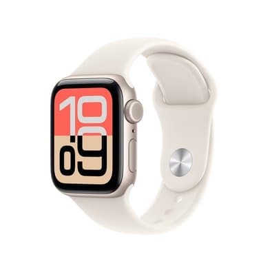 Apple Watch SE 3 GPS + Cellular, Caixa Estelar de Alumínio de 40 mm, Pulseira Esportiva Estelar, Tamanho M/G - MEP74AM/A
