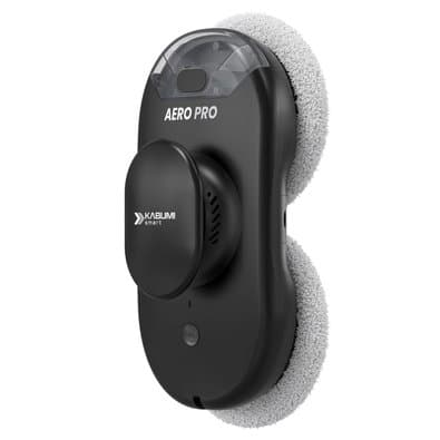 Robô Limpa Vidro KABUM! smart Aero Pro, 3 Modos de Limpeza, App, Controle Remoto, Spray Automático, Bivolt, Preto - KSLV010PT