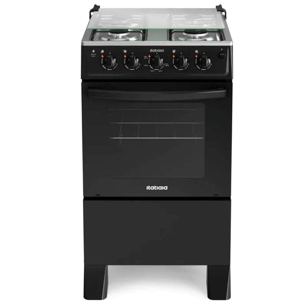 Fogão Itatiaia Star New 4 Bocas Preto Bivolt 3700000358 - Fogão Itatiaia Star New 4 Bocas Bivolt