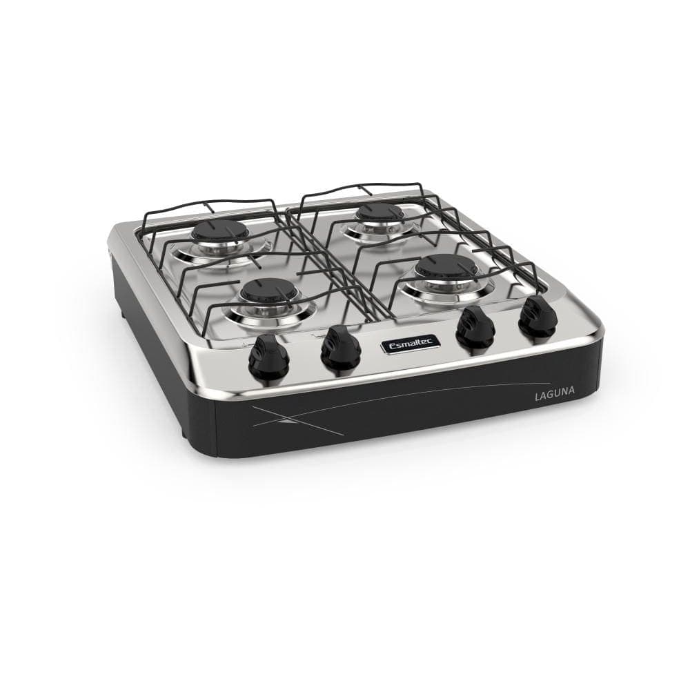 Fogão Esmaltec Laguna 4 Bocas Preto - Fogão de Piso