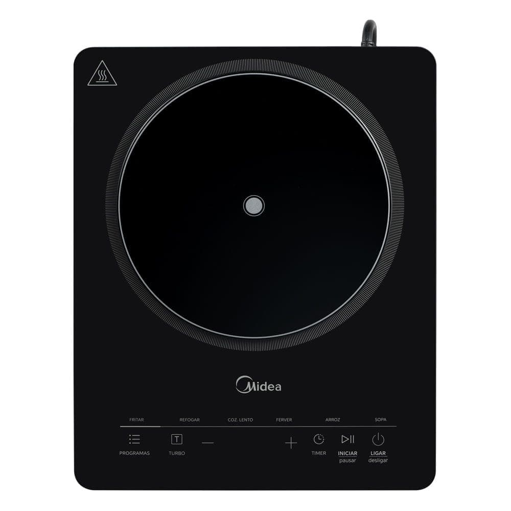 Cooktop 1 Boca Indução Portátil Even Pro Midea - Cooktop de Indução Midea Portátil Even Pro