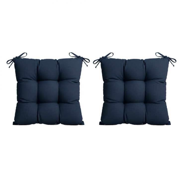Conjunto Com 2 Capas De Almofada Futon Candy 45x44 Linho Azul Marinho