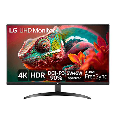 Monitor LG Ultra UHD 32'' 4K, HDMI, HDR10, AMD Free Sync, MaxxAudio, Dynamic Action Sync, Stabilizer - 32UR500-B - 32UR500-B